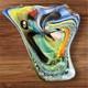 Murano Glass Ashtray Hand-Blown Multicolor Art Glass Centerpiece Bowl