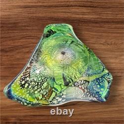Murano Glass Ashtray Hand-Blown Multicolor Art Glass Centerpiece Bowl
