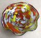 Murano Glass Candy Dish Hand Blown 5 1/2