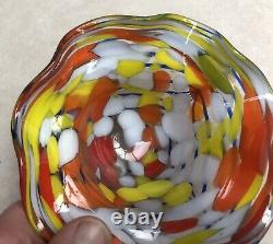 Murano Glass Candy Dish Hand Blown 5 1/2