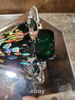 Murano Glass Christmas Tree Millefiori 8 3/4 Tall 5 Wide Excellent Condition