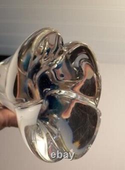 Murano Glass Dolphin Sculpture Wave Hand Blown Art Glass Blue 14 Italy