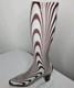 Murano Glass Fashion Boot Shape Vase, HandBlown Italian Art Decor, Home Accent