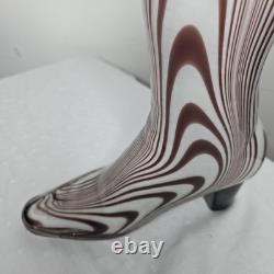 Murano Glass Fashion Boot Shape Vase, HandBlown Italian Art Decor, Home Accent Murano Glass Fashion Boot Shape Vase, HandBlown Italian Art Decor, Home Accent