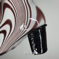 Murano Glass Fashion Boot Shape Vase, HandBlown Italian Art Decor, Home Accent