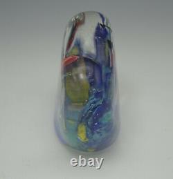 Murano Glass Fish Aquarium Block Paperweight