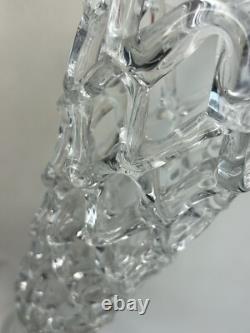 Murano Glass LATTICE WEB Art Glass Vase Hand Blown Pulled Glass 20 X 5.5 INCH