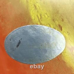 Murano Glass Rooster Hand Blown Original Sticker 11 Inches