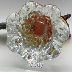 Murano Glass Rooster Hand Blown Original Sticker 11 Inches