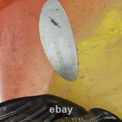 Murano Glass Rooster Hand Blown Original Sticker 11 Inches