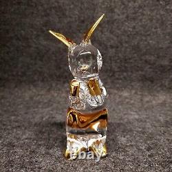 Murano Glass Rubelli V. A. Bunny Rabbit Glass Gold Figurine Made in Italy