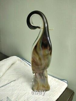 Murano Glass Sculpture by Oscar Zanetti Huron Glass Master 17 tall Italy