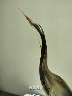 Murano Glass Sculpture by Oscar Zanetti Huron Glass Master Huge 24 tall Italy