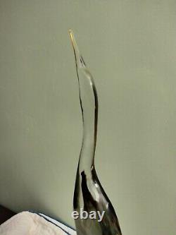 Murano Glass Sculpture by Oscar Zanetti Huron Glass Master Huge 24 tall Italy
