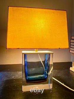 Murano Glass Table Lamp Signed by Paolo Venini from the 1950s