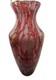 Murano Glass Vase 15 Hand Blown Maestro Vetrai Style Red Aventurine Multicolor