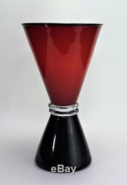 Murano Glass Vase Barovier & Toso Signed MCM