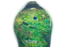 Murano Glass Vase Multi Color Confetti Hand Blown Art Glass Vase Italy 9