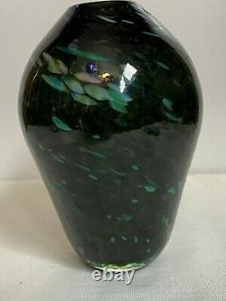 Murano Glass Vase Multi Color Confetti Hand Blown Art Glass Vase Italy 9