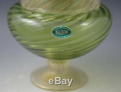 Murano Glass Venetian Glass Footed Apothecary Dresser Jar Flower Finial