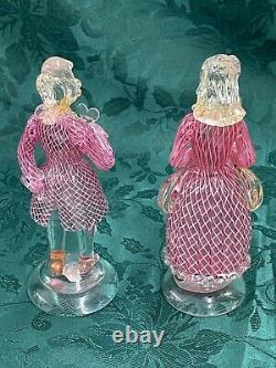 Murano Glass Vintage 7 Italian Venetian Dancing Couple From Venice Italy