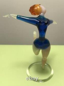 Murano Glass Vintage Italian Venetian Lot Dancing Figurines Mouth Blown Glass