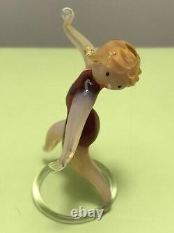 Murano Glass Vintage Italian Venetian Lot Dancing Figurines Mouth Blown Glass