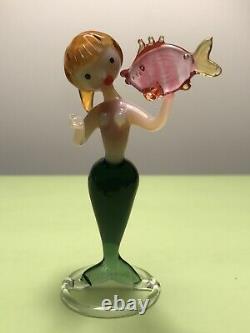 Murano Glass Vintage Italian Venetian Lot Dancing Figurines Mouth Blown Glass