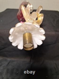 Murano Glass hand blown glass lady pink