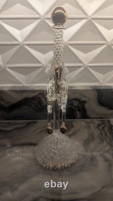 Murano Hand-Blown Art Glass Carousel Horse Large 11 Sculpture with Gold, Italy