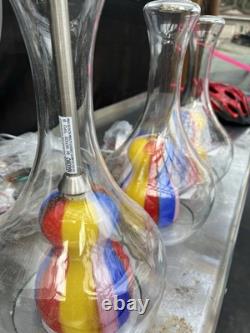 Murano Hand Blown Art Glass Hampton Bay Pendant Light Fixture Large & Gorgeous