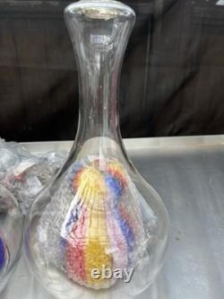 Murano Hand Blown Art Glass Hampton Bay Pendant Light Fixture Large & Gorgeous