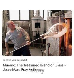 Murano Hand Blown Art Glass Lamp Shade Firebird pendant Replacement Last 1