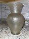 Murano Hand Blown Clear Crackle Glass Vase Vintage Murano Art Glass Vase