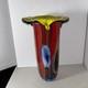 Murano Hand Blown FloralArt Glass Vase 15 X 9 1/2