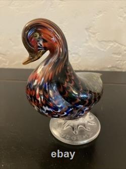 Murano Hand Blown Glass Duck- La Tour d' Argent, Paris France RARE
