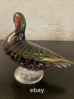Murano Hand Blown Glass Duck- La Tour d' Argent, Paris France RARE