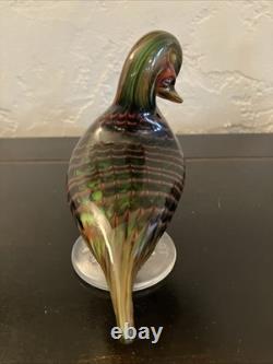 Murano Hand Blown Glass Duck- La Tour d' Argent, Paris France RARE