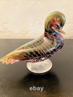 Murano Hand Blown Glass Duck- La Tour d' Argent, Paris France RARE