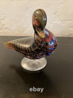 Murano Hand Blown Glass Duck- La Tour d' Argent, Paris France RARE