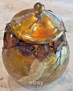 Murano Hand Blown Glass Ginger Jar Absolutely Stunning Piece of Art Work