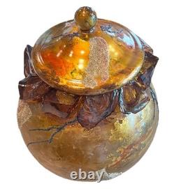 Murano Hand Blown Glass Ginger Jar Absolutely Stunning Piece of Art Work Murano Hand Blown Glass Ginger Jar Absolutely Stunning Piece of Art Work