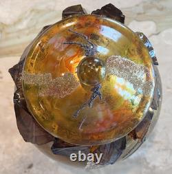 Murano Hand Blown Glass Ginger Jar Absolutely Stunning Piece of Art Work