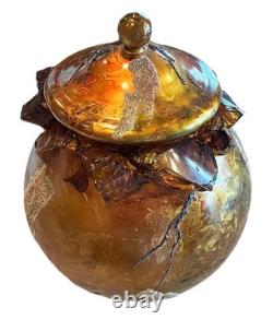 Murano Hand Blown Glass Ginger Jar Absolutely Stunning Piece of Art Work Murano Hand Blown Glass Ginger Jar Absolutely Stunning Piece of Art Work