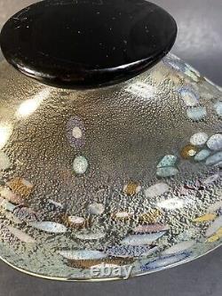 Murano Hand Blown Signed Sergio Costantini Millefiori Centerpiece Bowl Art Glass