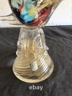 Murano Italian 1960's Hand Blown Glass Pheasant Antique Wonderful Condition