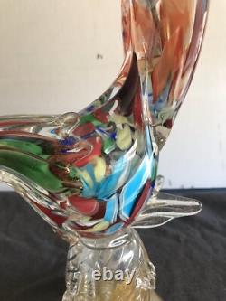 Murano Italian 1960's Hand Blown Glass Pheasant Antique Wonderful Condition