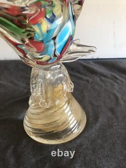 Murano Italian 1960's Hand Blown Glass Pheasant Antique Wonderful Condition