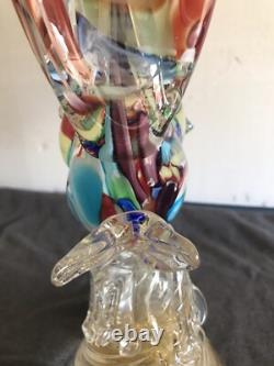 Murano Italian 1960's Hand Blown Glass Pheasant Antique Wonderful Condition
