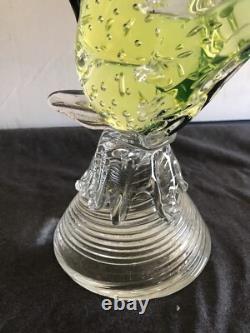 Murano Italian 1960's Hand Blown Glass Pheasant Set Antique. Wonderful Condition